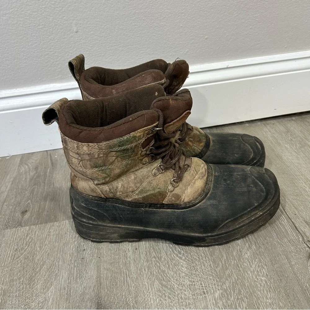 Ozark Trail Men's Hunting Hiking Outdoor Camo Heavy Duty Steel Toe Boots Size 10